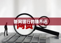 新网银行的钱不还_新网银行vip专属福利安全吗